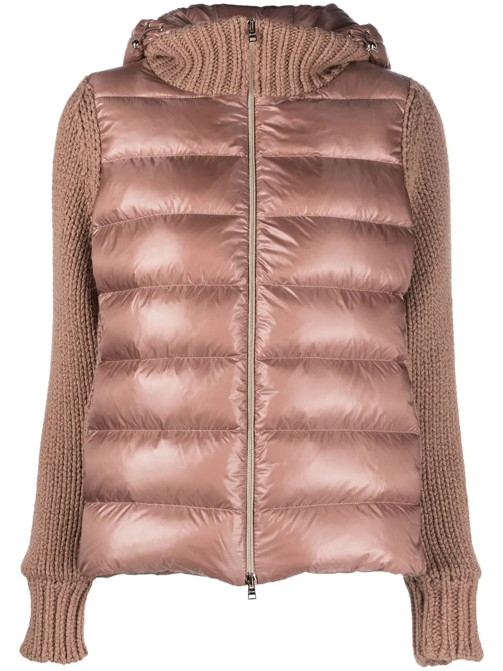 

Herno zip-up padded down jacket - Brown