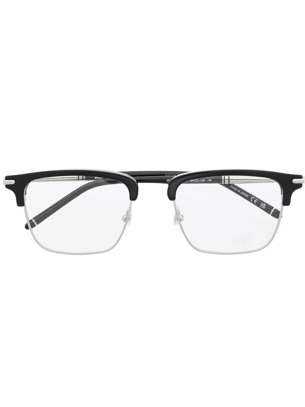 

Montblanc lentes con armazón cuadrada - Negro