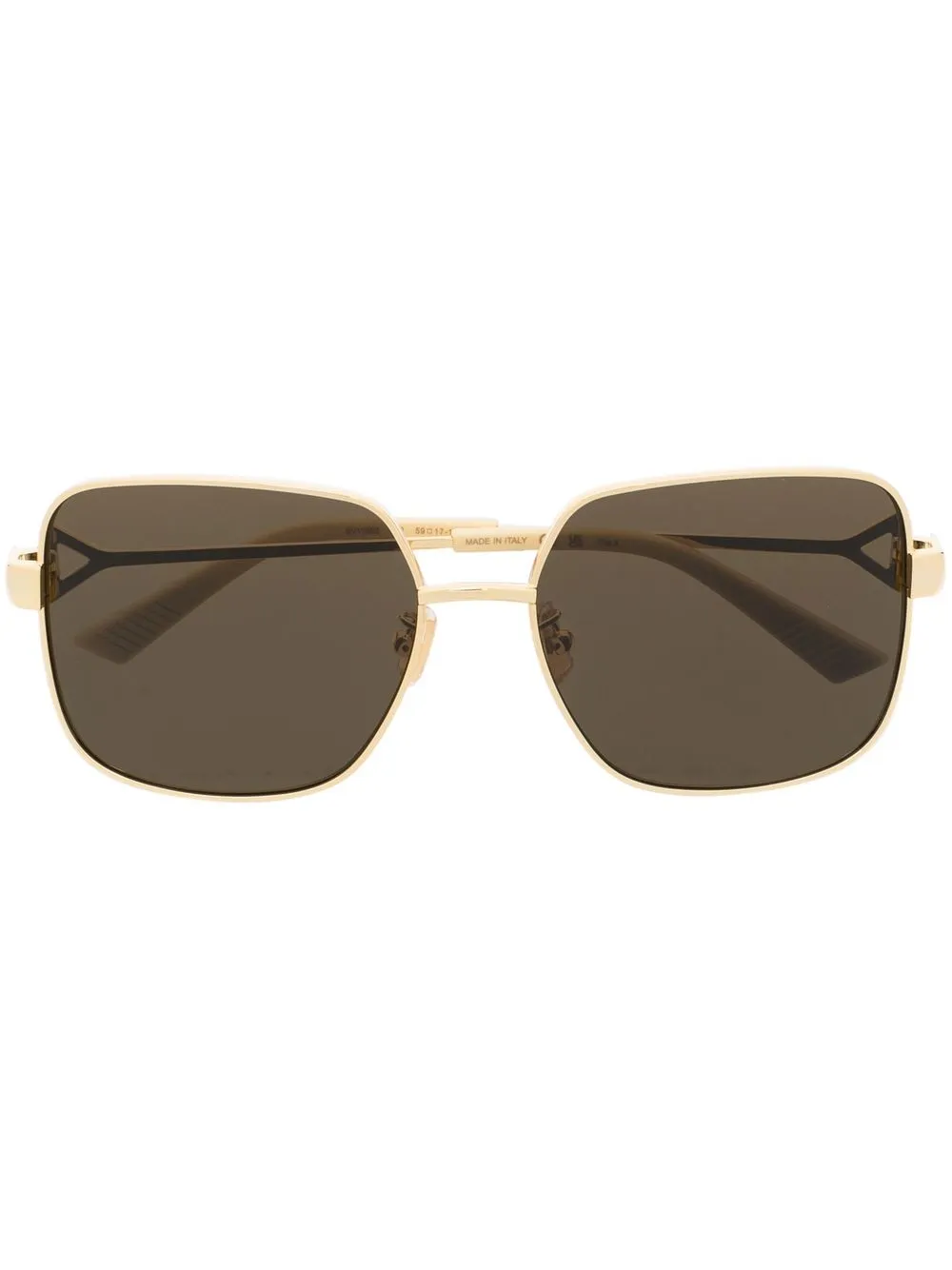 

Bottega Veneta Eyewear oversize-frame sunglasses - Gold