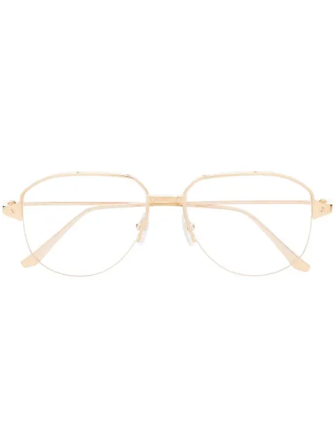 Cartier Eyewear pilot-frame glasses