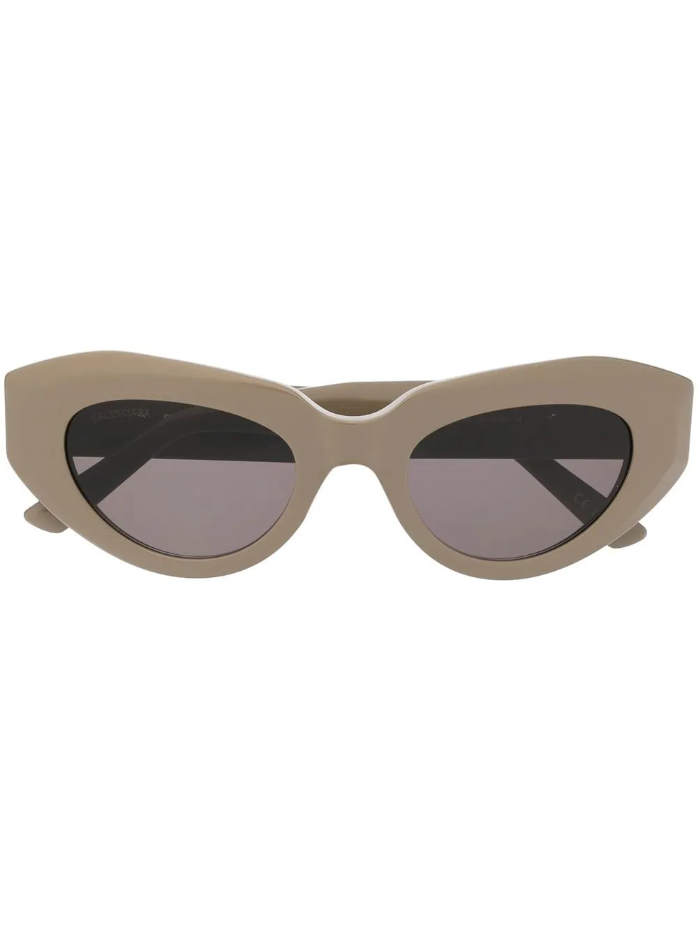 

Balenciaga Eyewear lentes de sol con armazón cat eye y placa del logo - Marrón