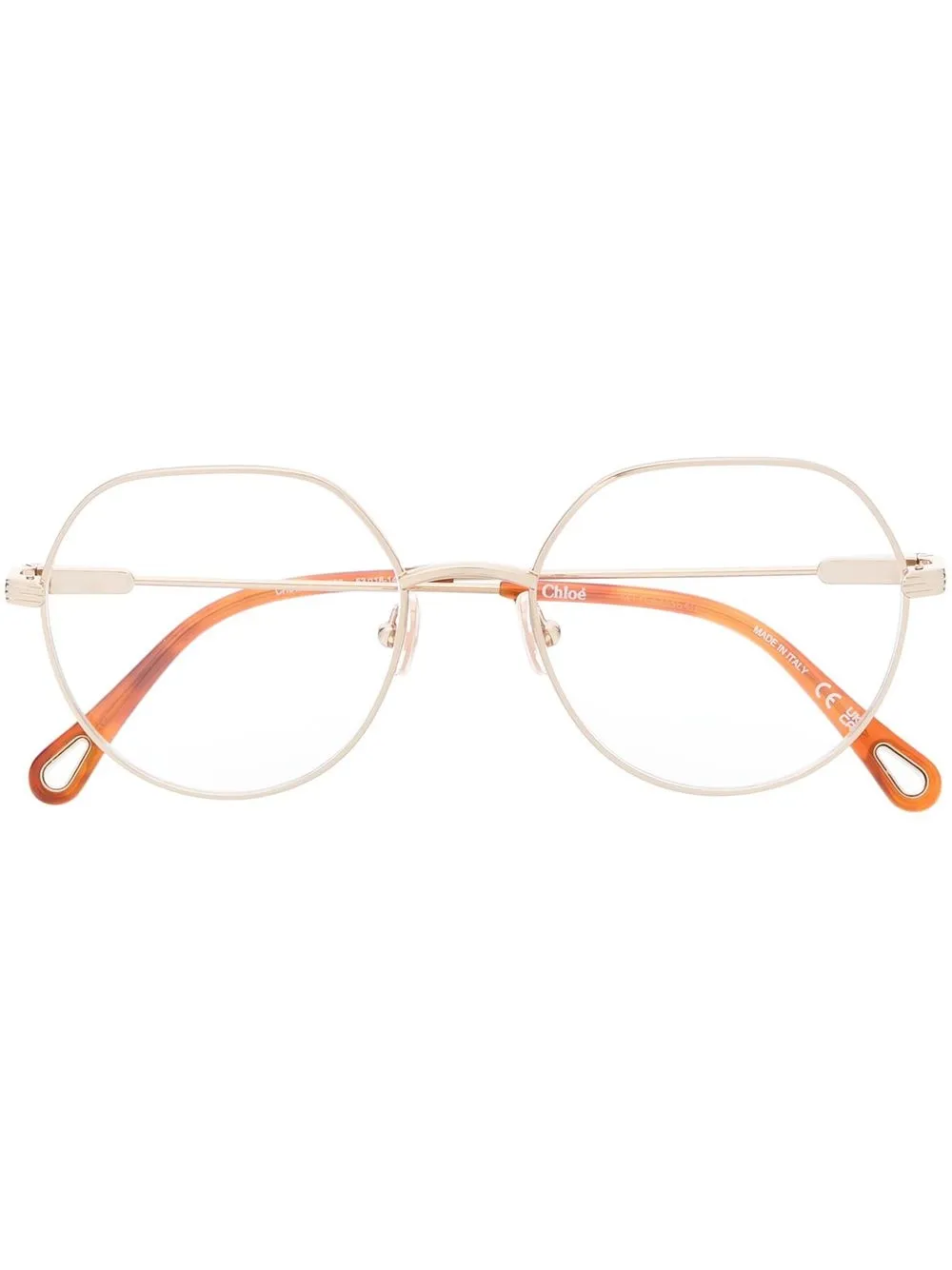 

Chloé Eyewear round-frame glasses - Gold