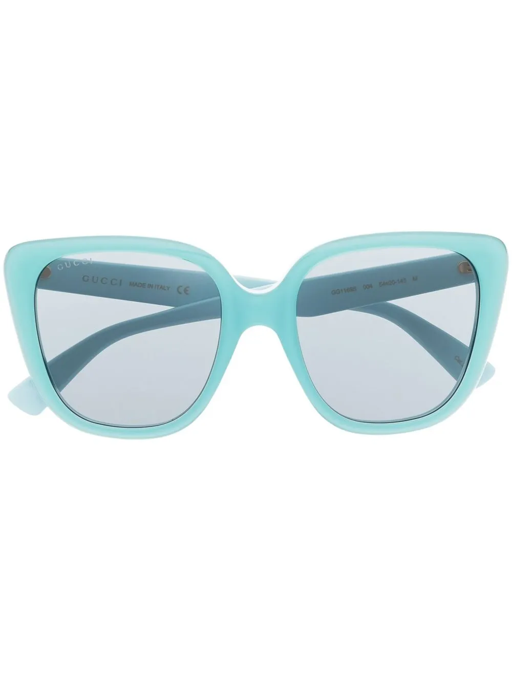 

Gucci Eyewear lentes de sol con armazón oversize - Azul