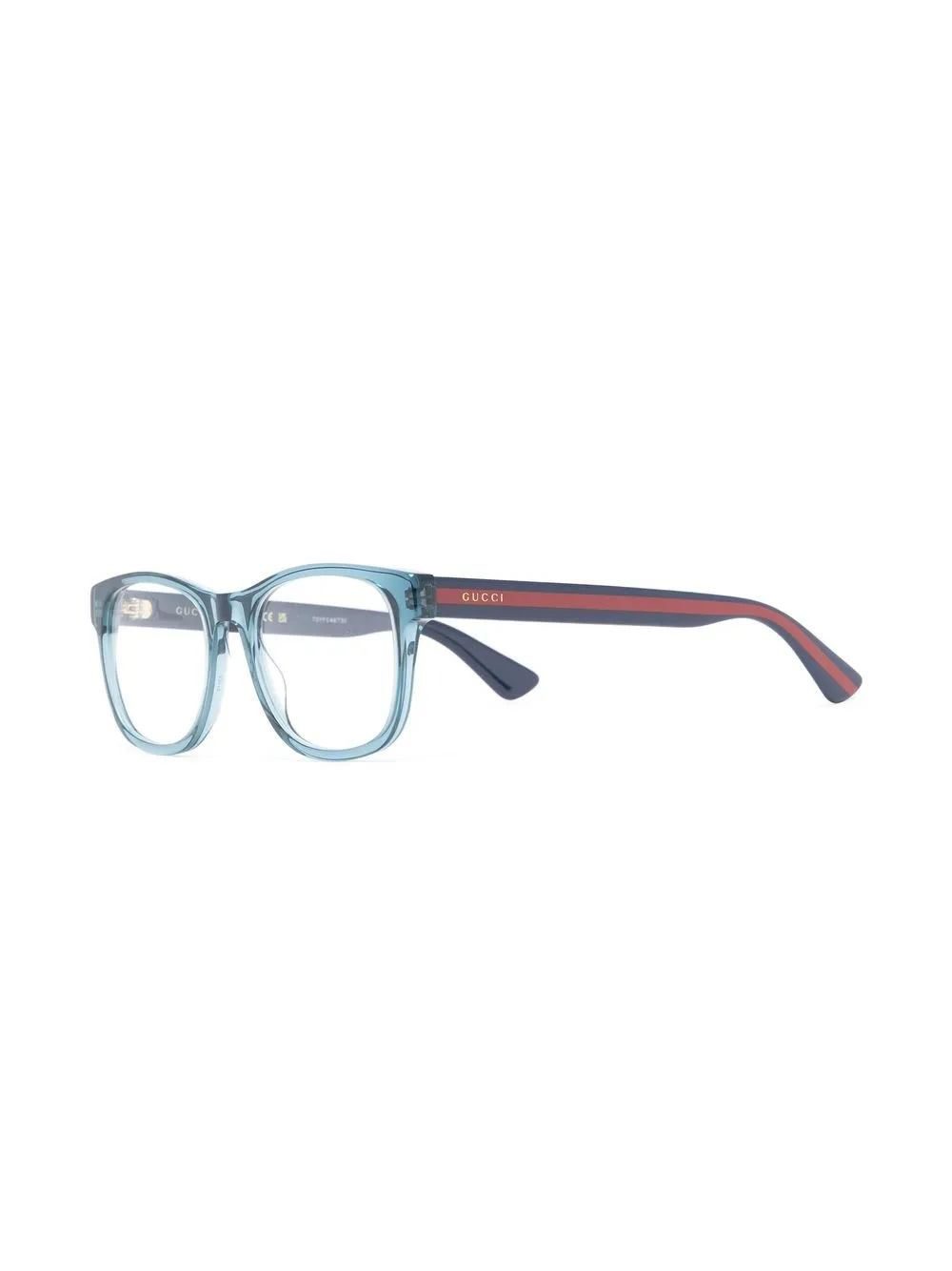 Gucci Eyewear rectangle-frame optical glasses - Blauw