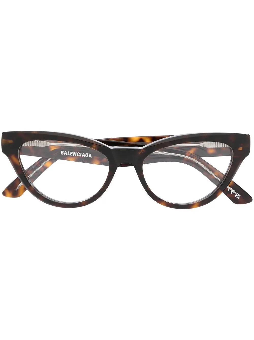 

Balenciaga Eyewear lentes con armazón cat eye estilo carey - Marrón