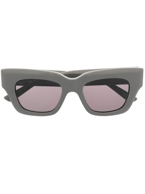 Balenciaga Eyewear logo-plaque square-frame sunglasses