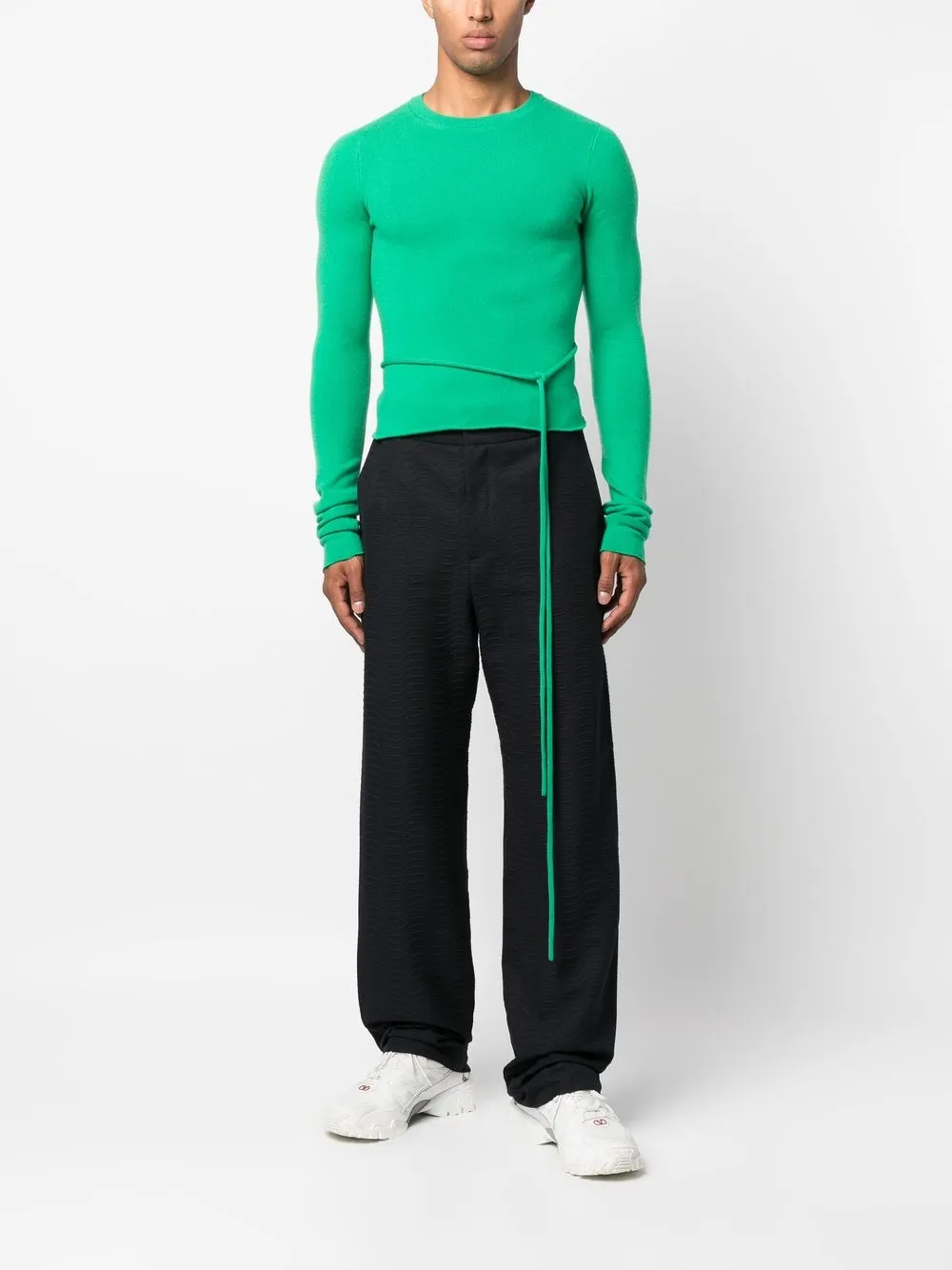Extreme Cashmere Crew Neck tiedetail Jumper Farfetch