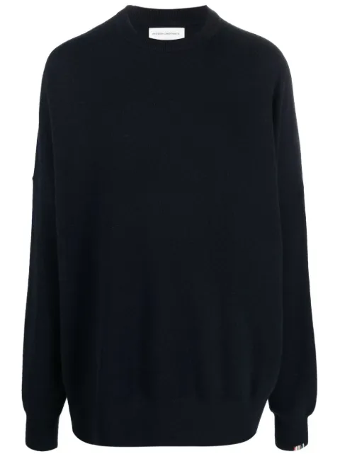 extreme cashmere crew neck knitted jumper