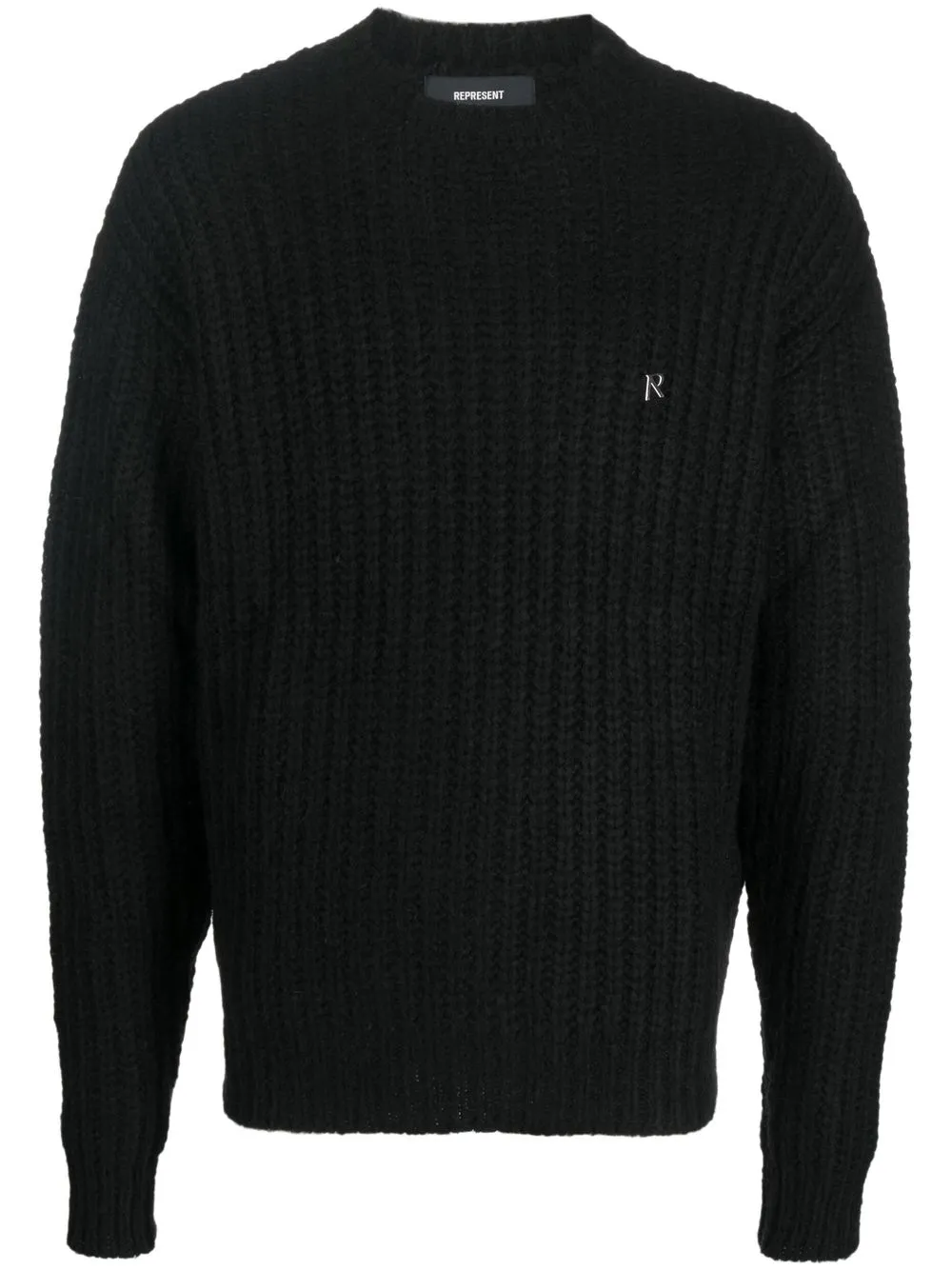 

Represent chunky ribbed-knit jumper - Negro