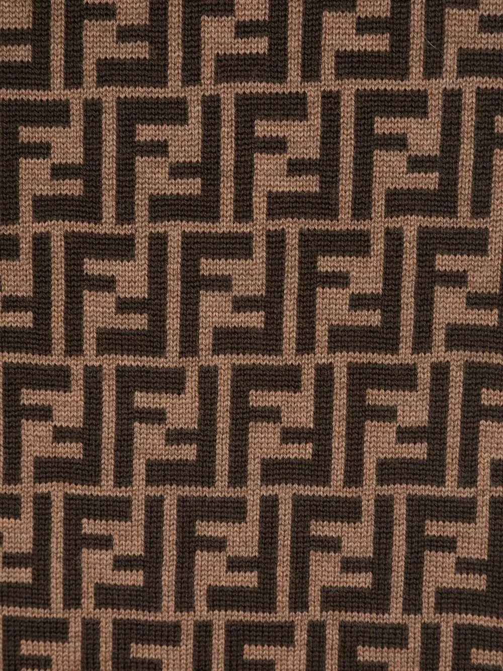 Fendi Kids Gebreide sjaal Bruin