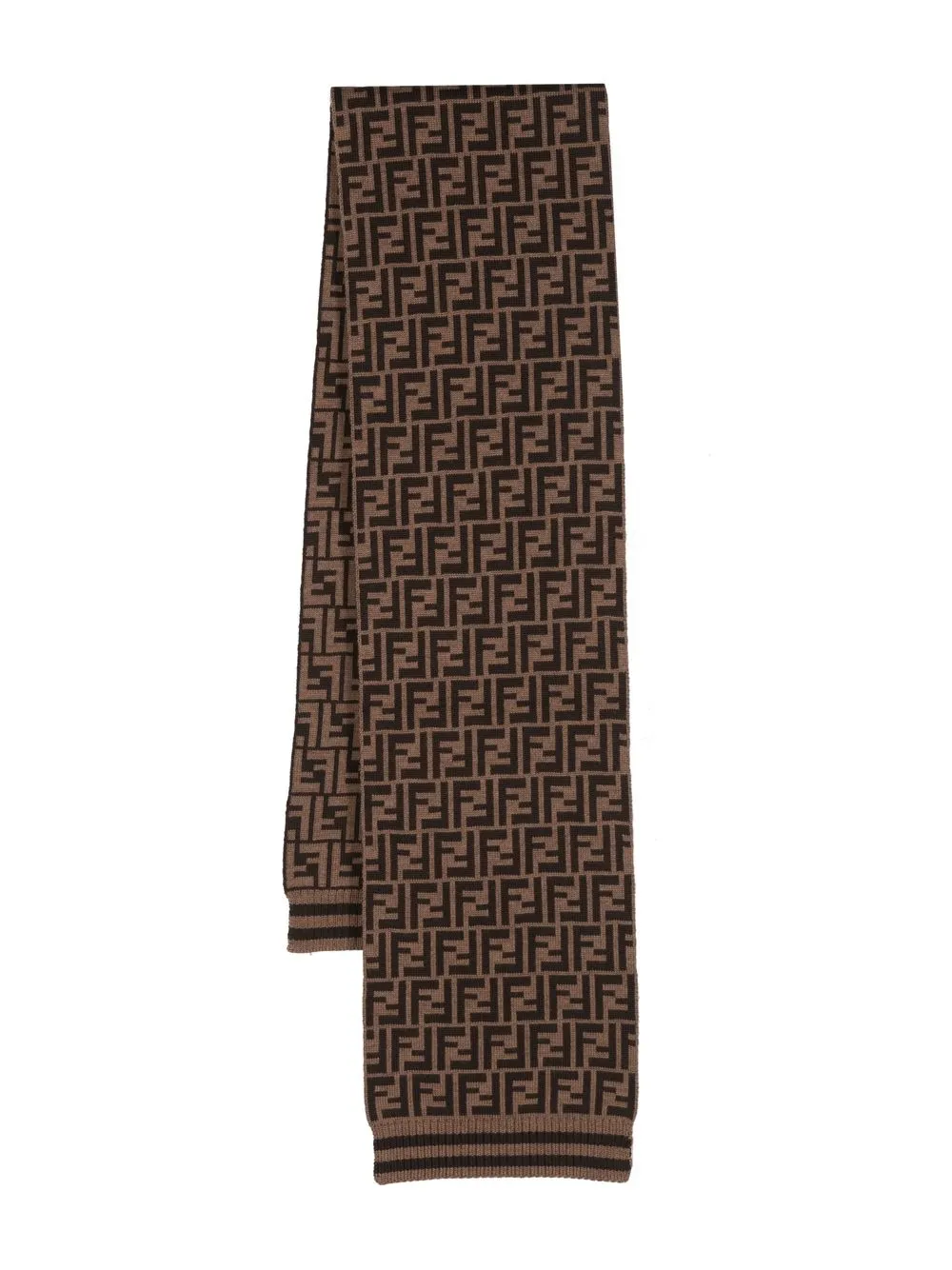 Fendi Kids Gebreide sjaal Bruin