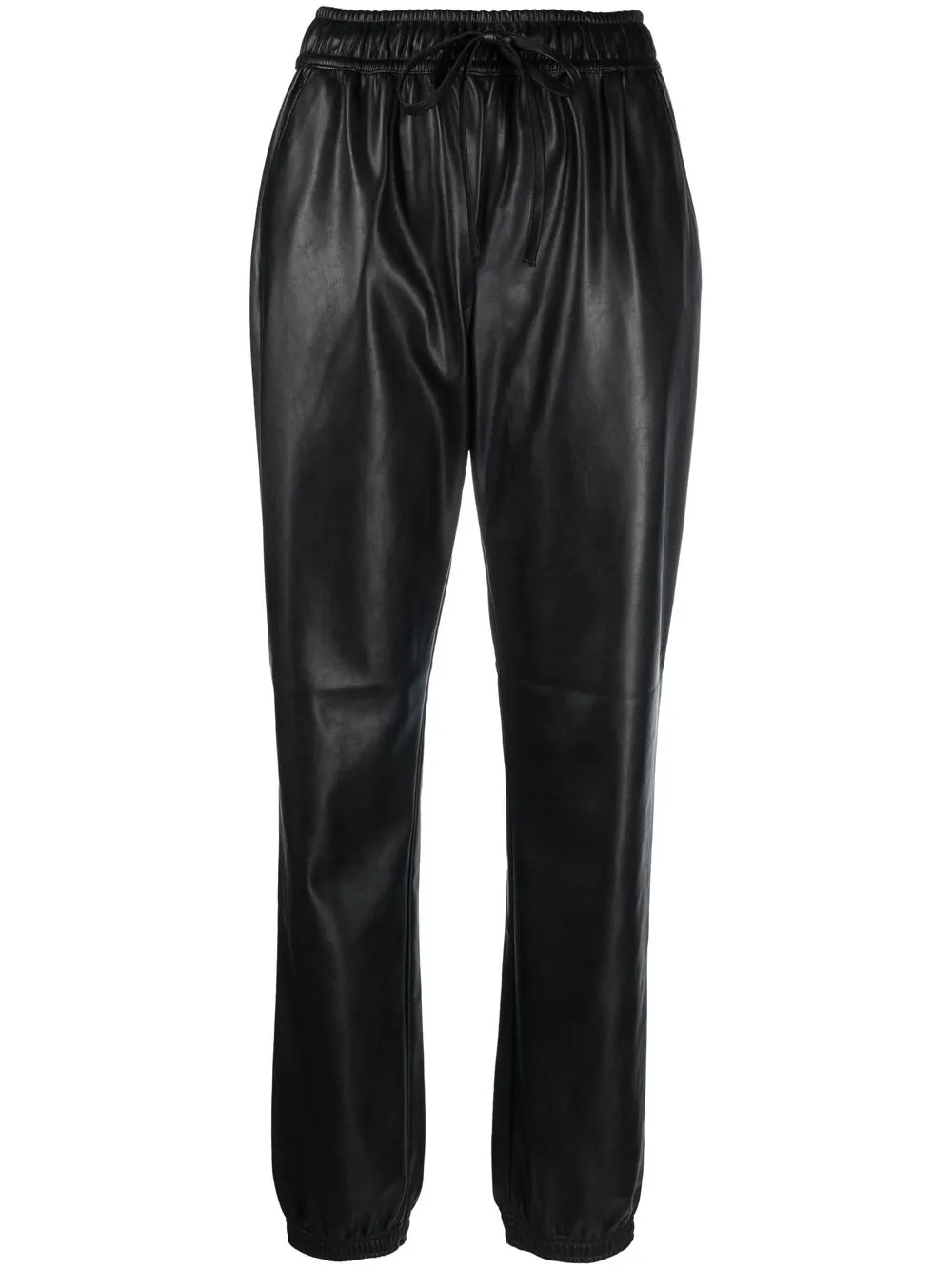 

Designers Remix faux leather drawstring trousers - Black