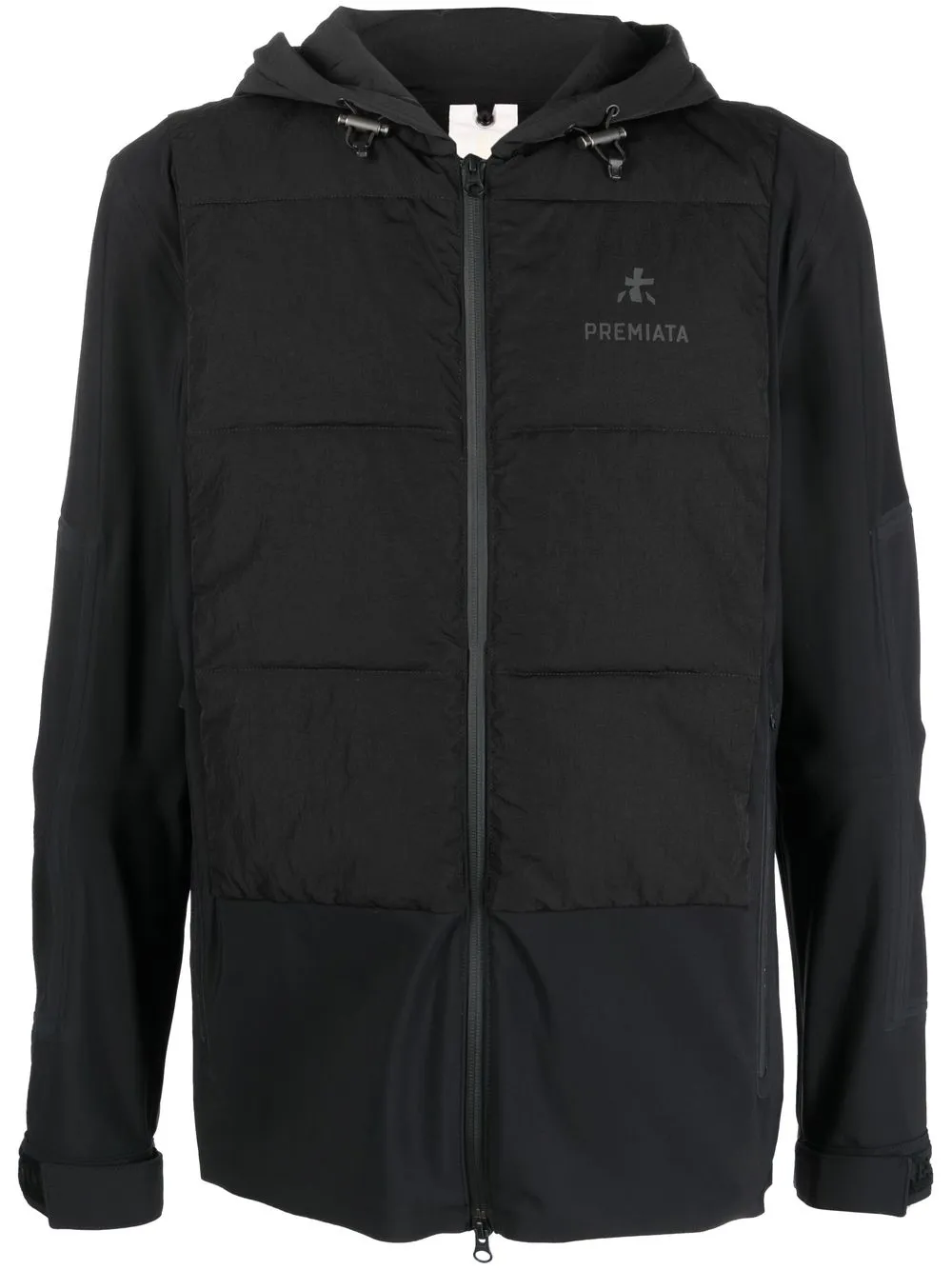 

Premiata logo-print puffer jacket - Black