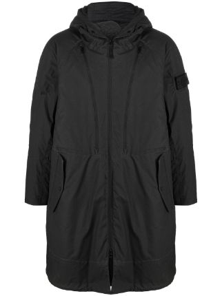 Stone Island Shadow Project ジップアップ パーカーコート | ブラック | FARFETCH JP