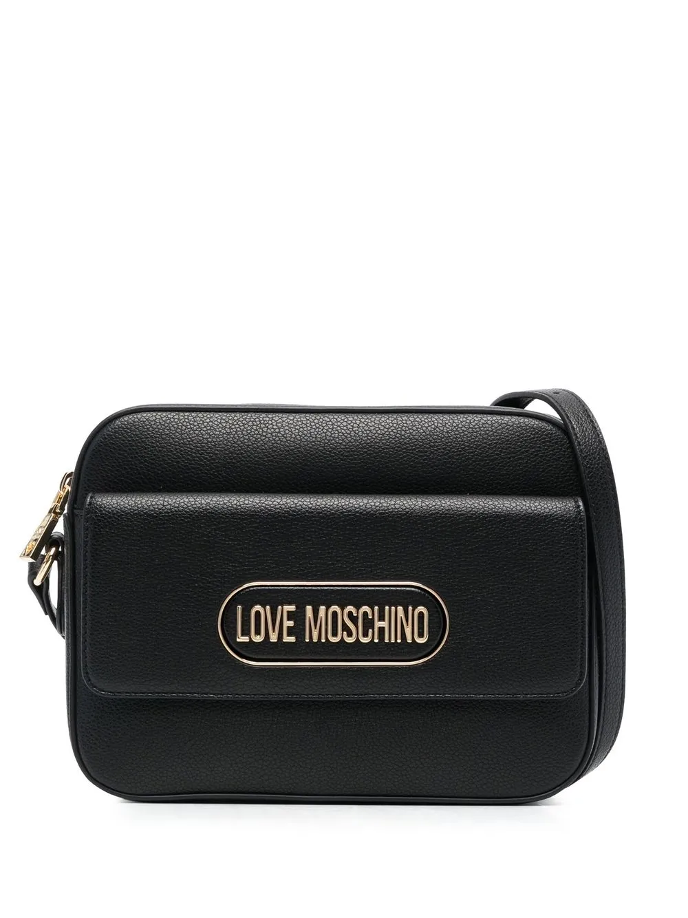 

Love Moschino bolsa crossbody con letras del logo - Negro