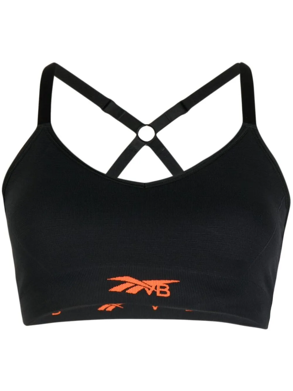 

Reebok x Victoria Beckham logo-print sports bra - Black