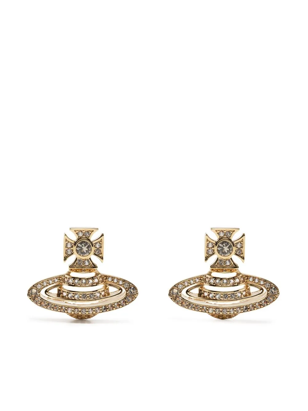 

Vivienne Westwood Hermine Bas Relief earrings - Gold