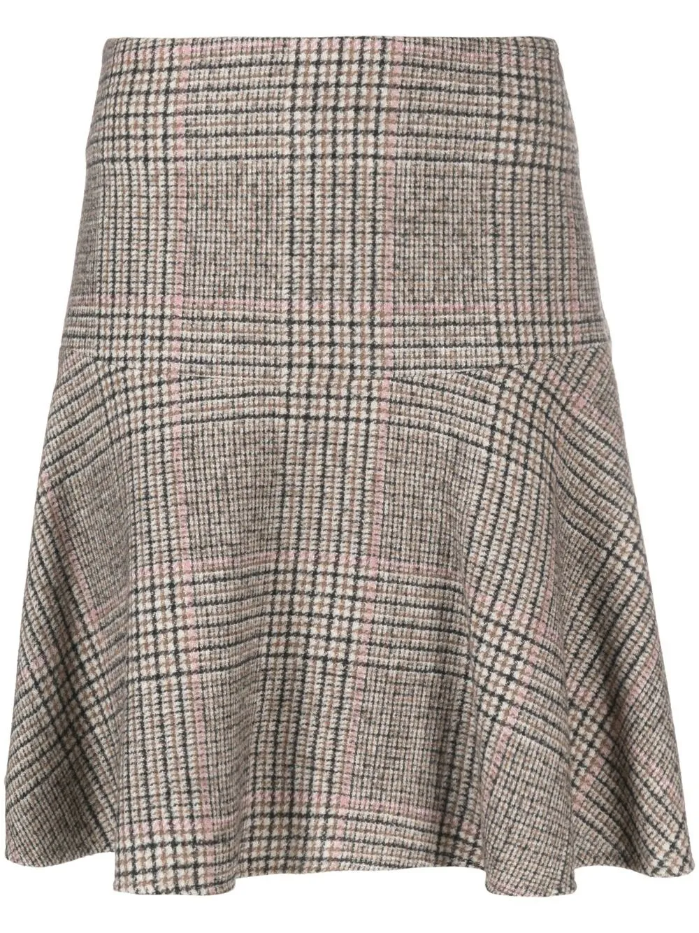 

Brunello Cucinelli check pleated mini skirt - Neutrals
