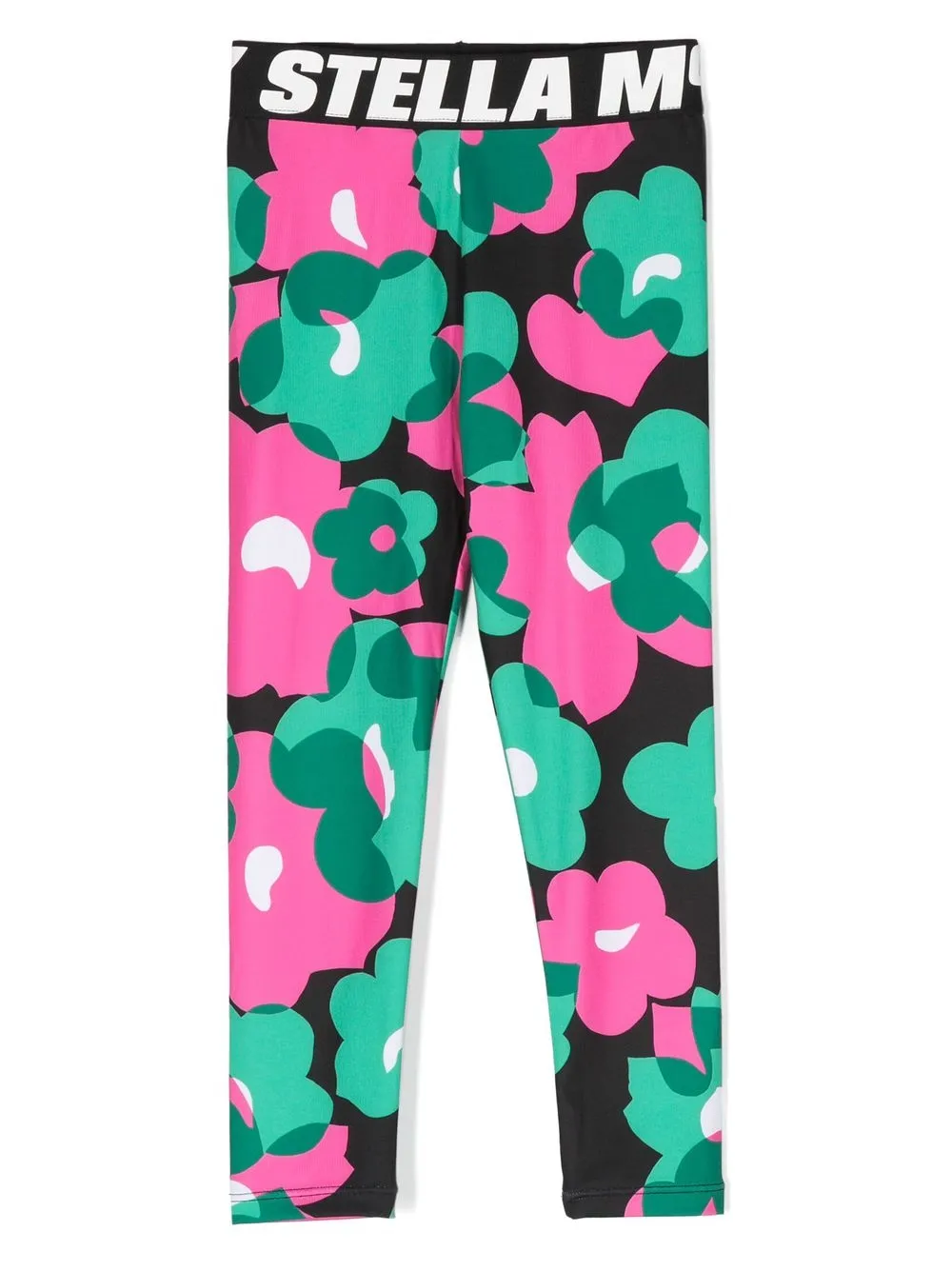 

Stella McCartney Kids leggins con estampado floral - Verde