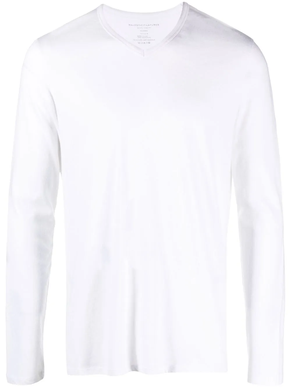 

Majestic Filatures long-sleeve cashmere-blend T-shirt - White