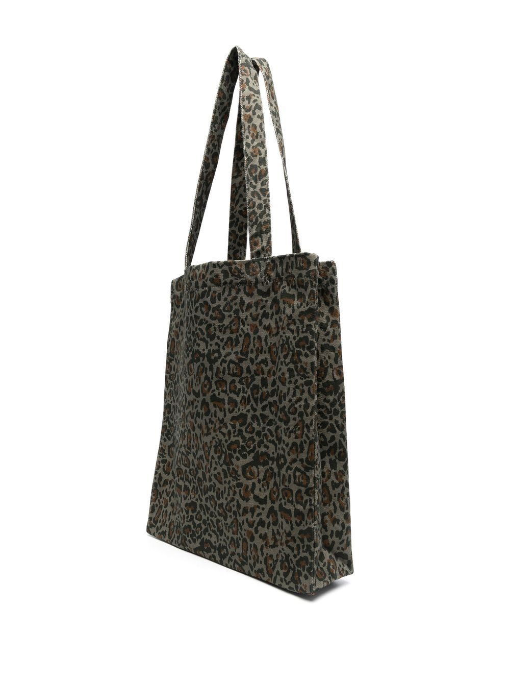 Shop Apc Lou Leopard Print Tote Bag In Green