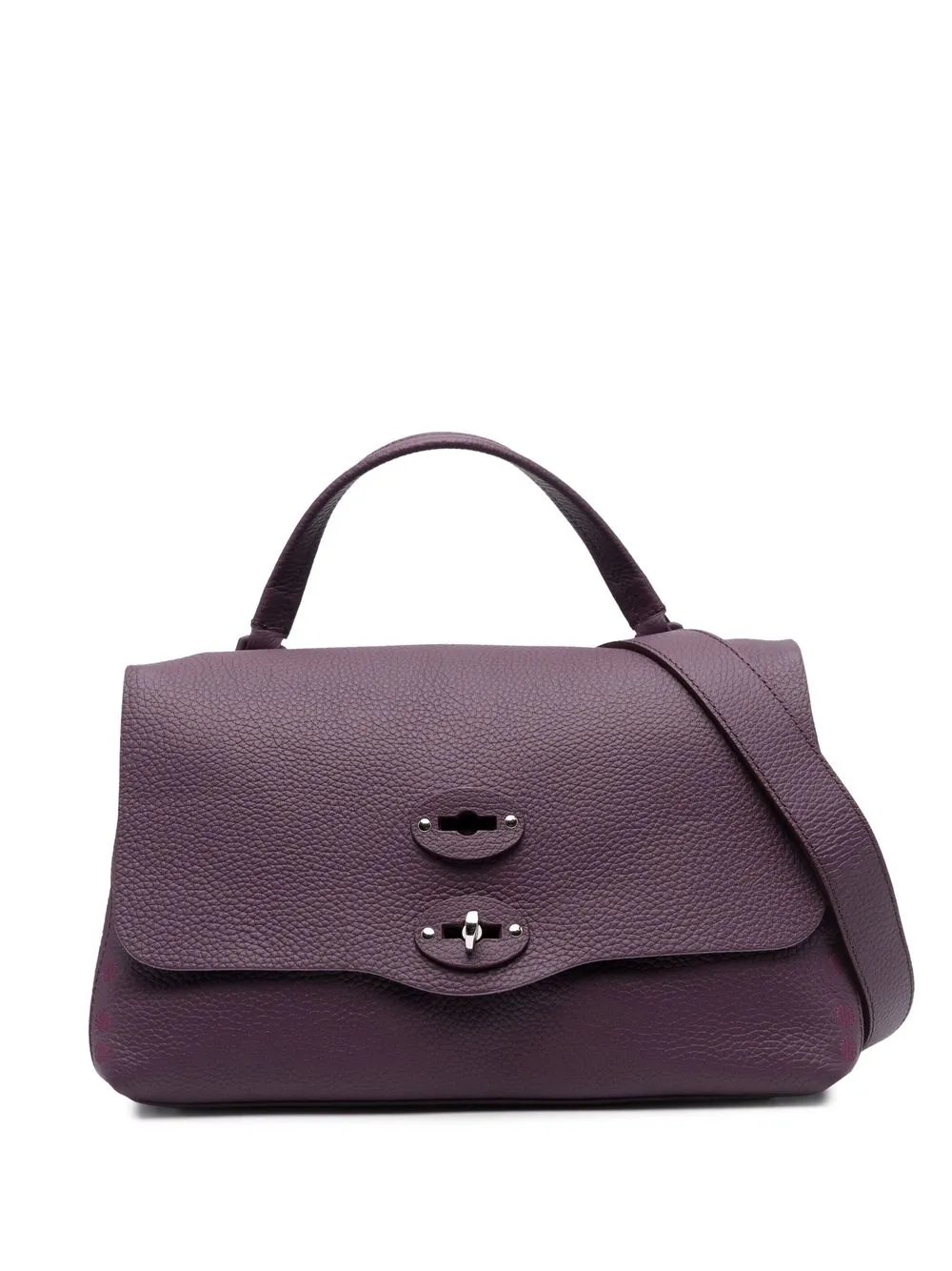 

Zanellato grained leather tote bag - Purple