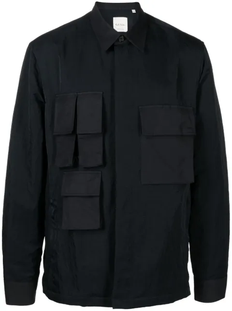 Paul Smith sobrecamisa con cuello de pico y bolsillos 