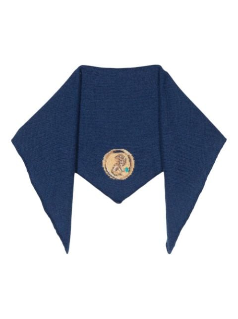 Barrie x Goossens zodiac motif scarf