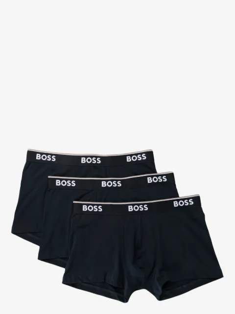 BOSS juego de tres bóxeres con logo en la pretina