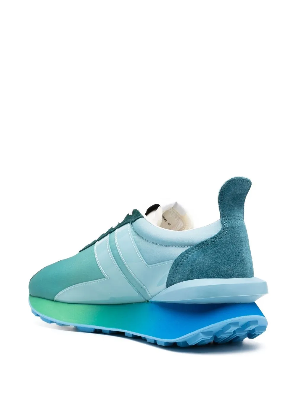 image 3 of lanvin bumpr 皮质低帮运动鞋