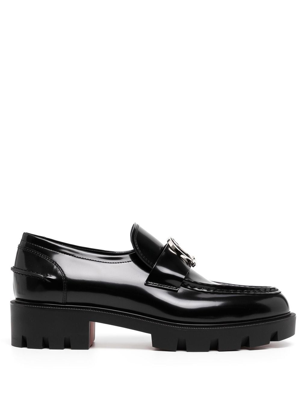 Image 1 of Christian Louboutin Moc chunky-soled leather loafers