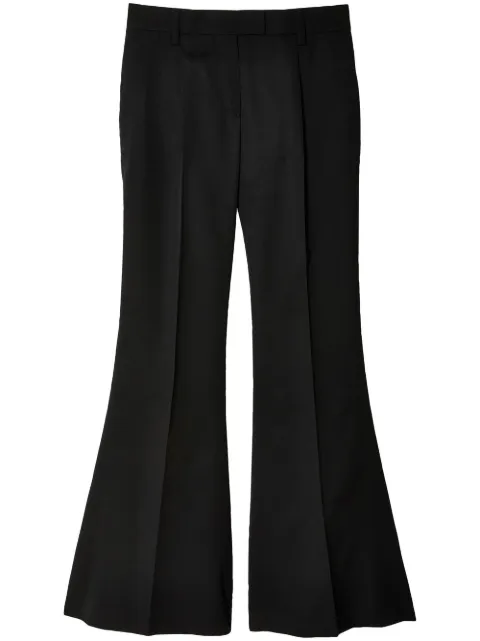 Prada flared wool trousers