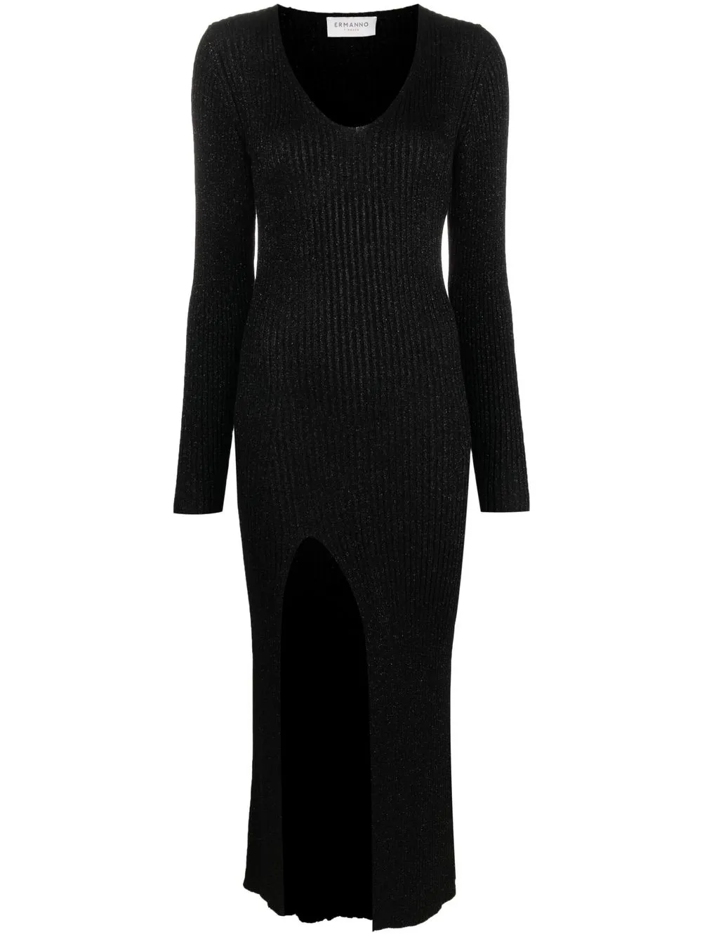 

ERMANNO FIRENZE ribbed-knit midi dress - Negro