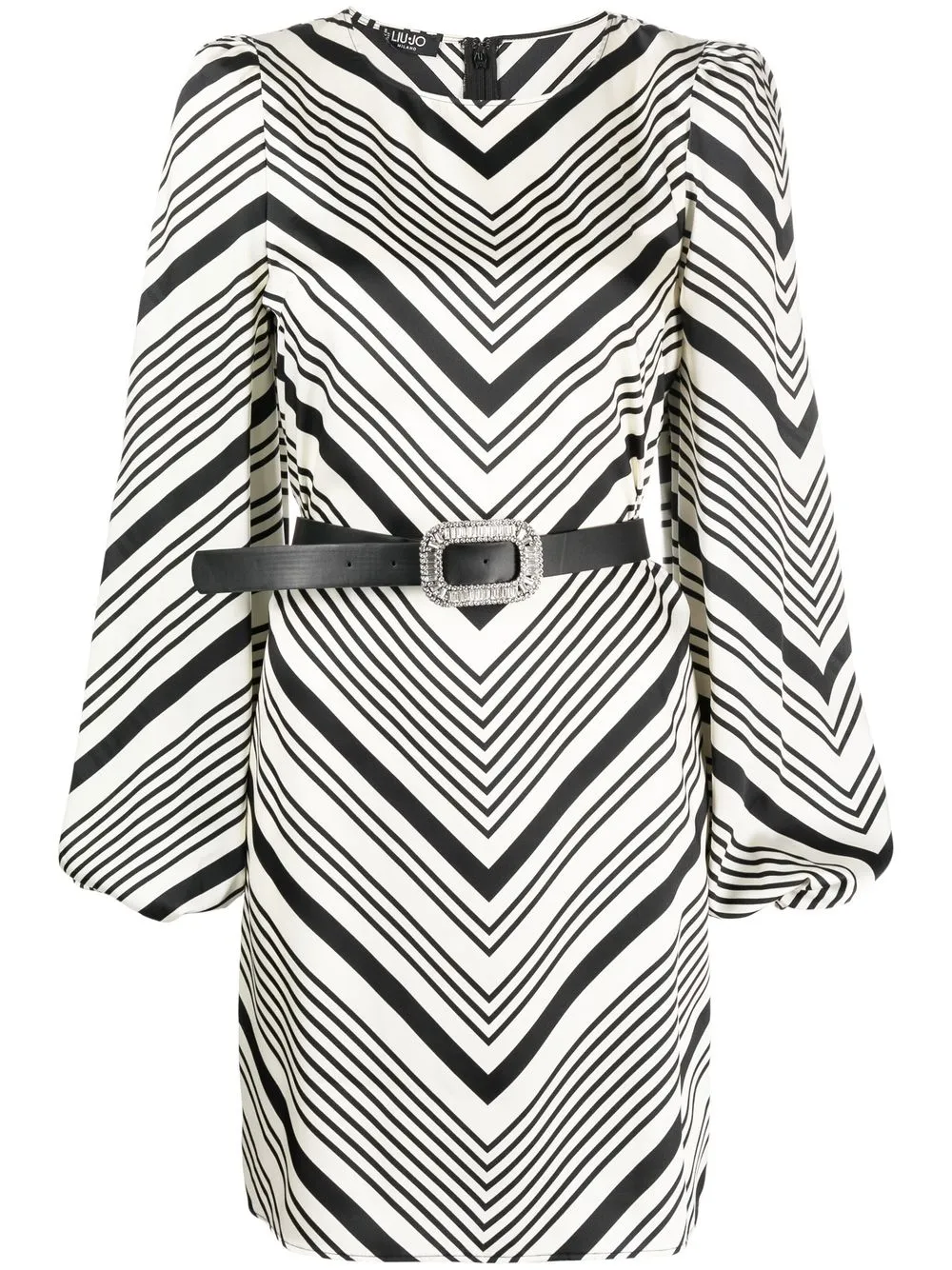 

LIU JO chevron-print mini dress - Black