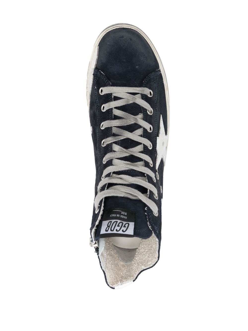 Golden goose navy on sale sneakers