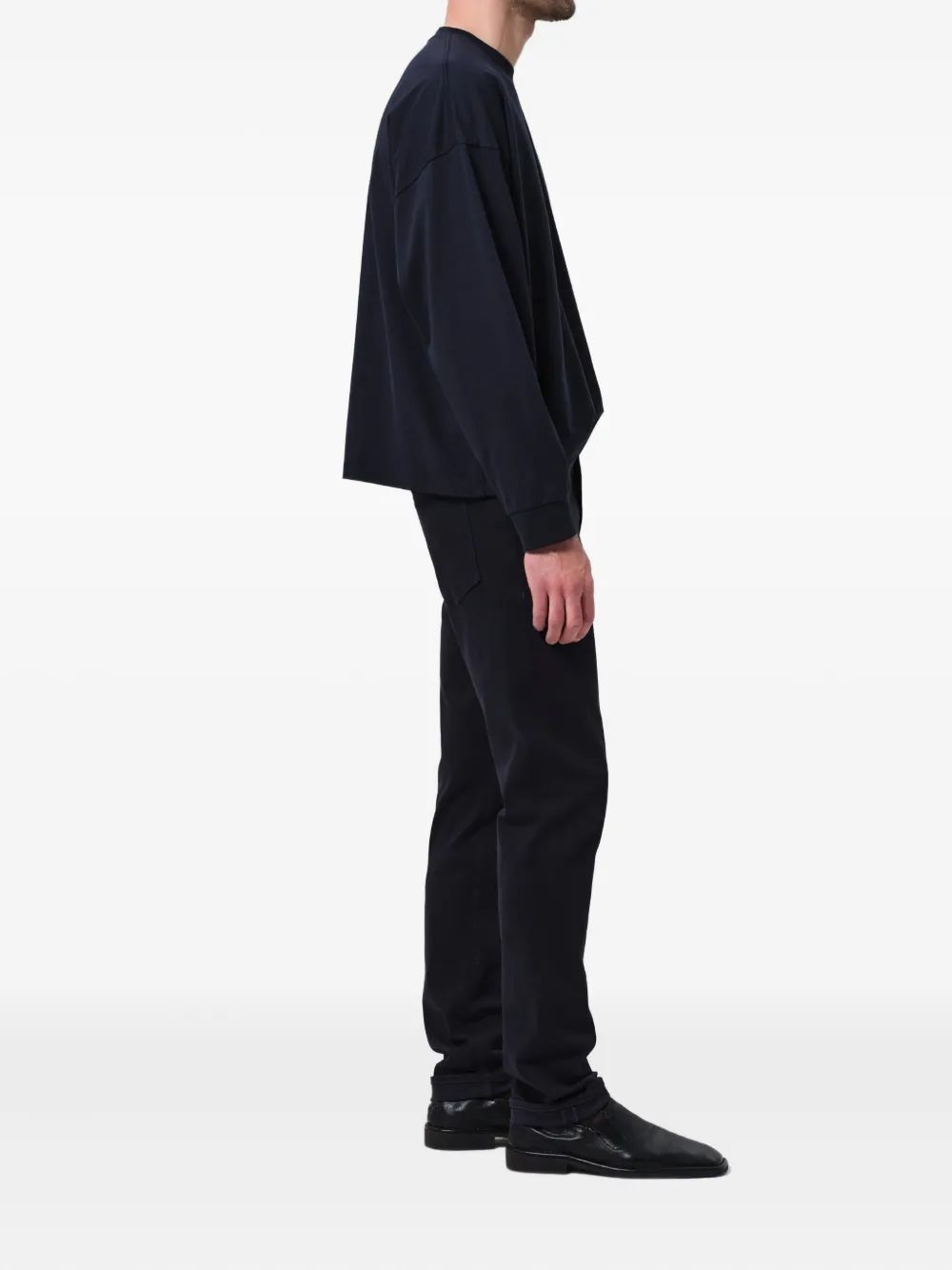 Citizen Of Humanity Twill Trousers In Black
