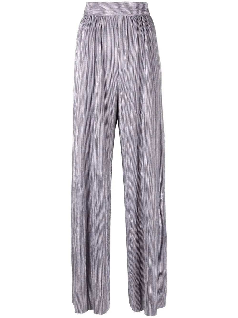 

Sabina Musayev plissé-effect wide-leg trousers - Grey