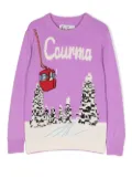 MC2 Saint Barth Kids intarsia-knit jumper - Purple