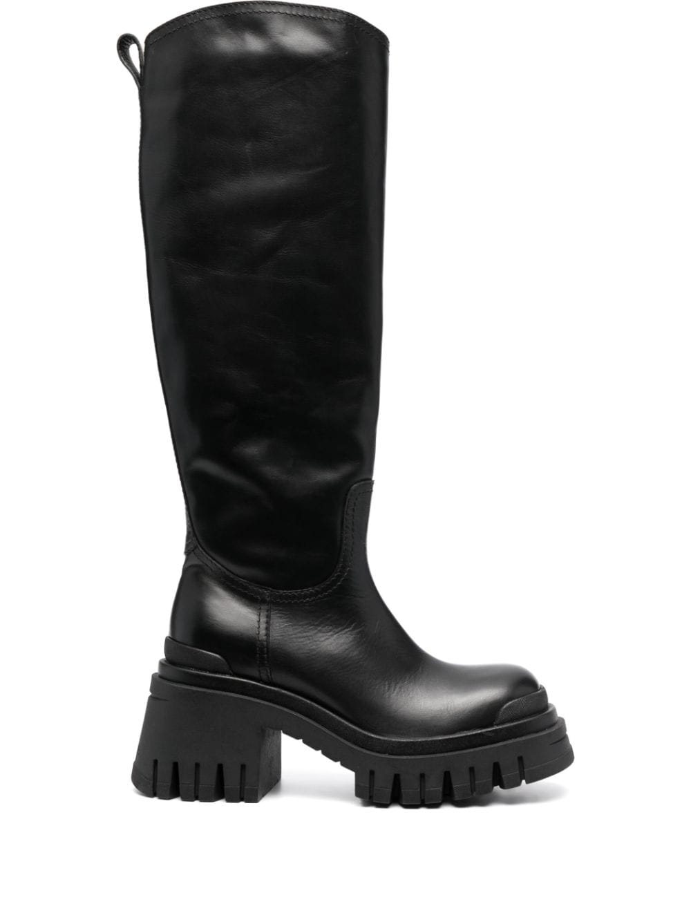 Premiata Butterfly Side Zip-fastening Leather Boots In Black