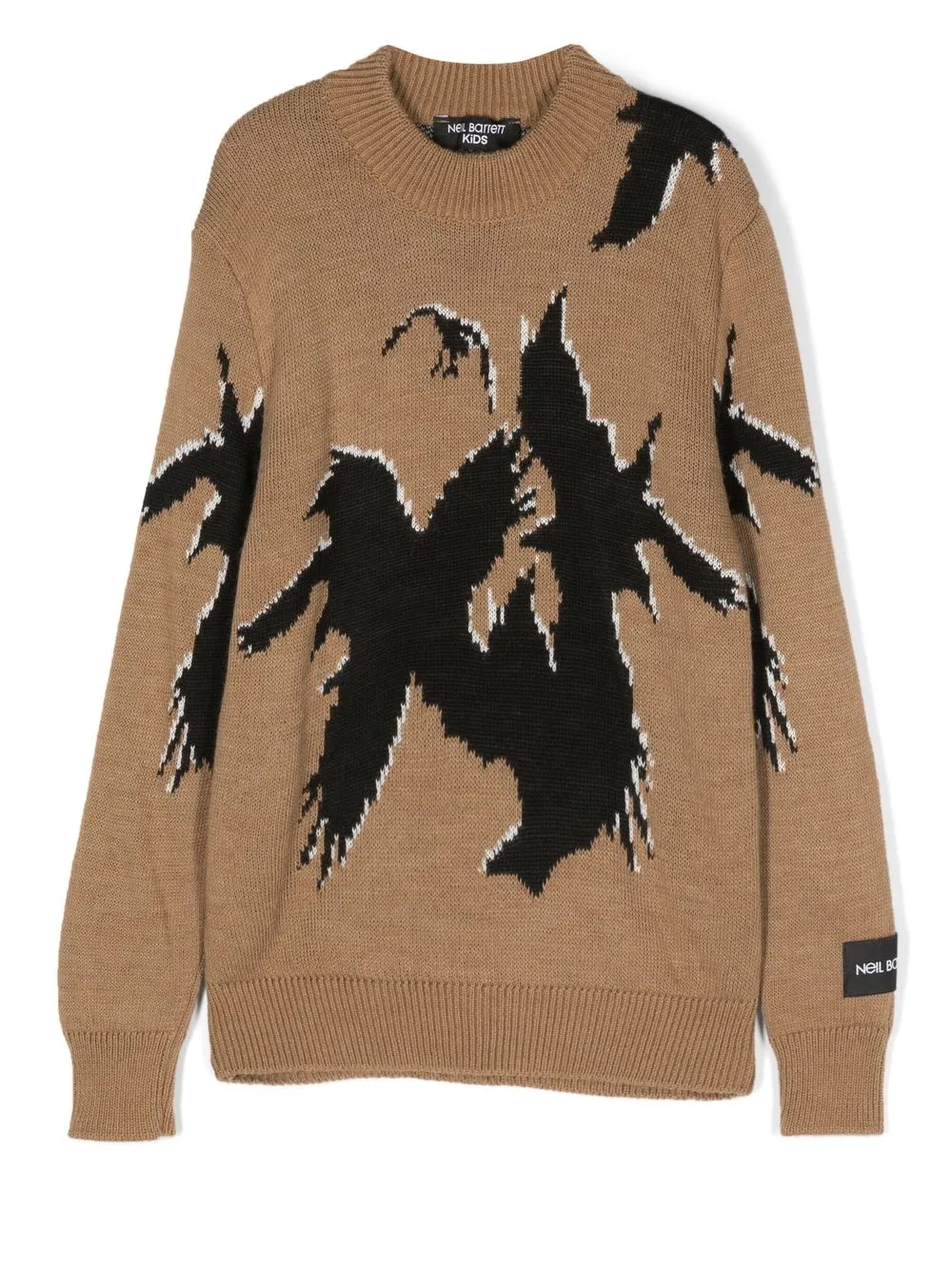 

Neil Barrett Kids intarsia-knit jumper - Brown