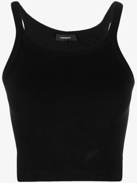 WARDROBE.NYC scoop-neck cropped top