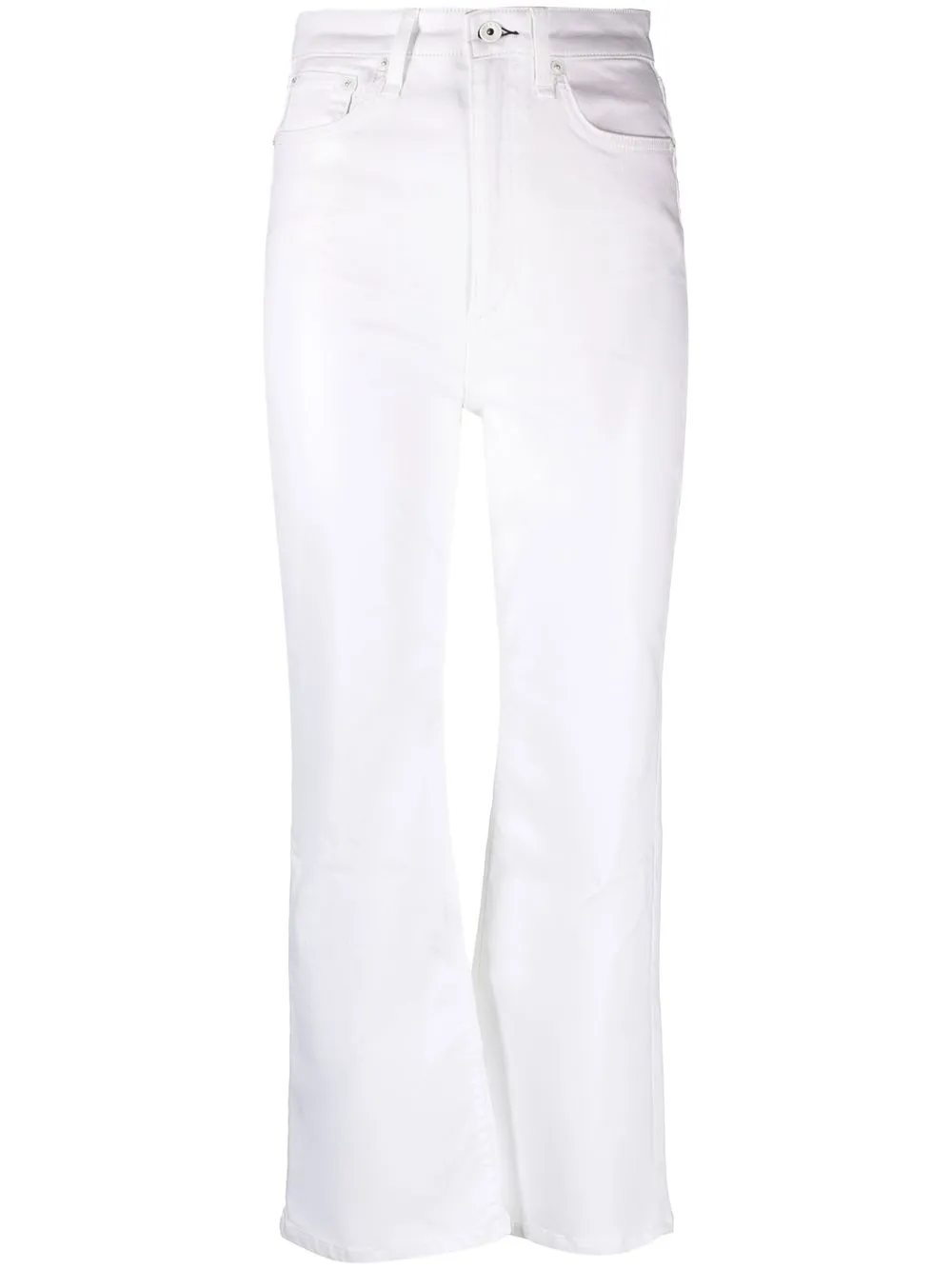 

Rag & Bone jeans capri de tiro alto - Blanco