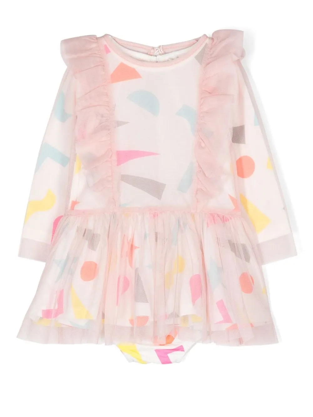 

Stella McCartney Kids vestido con estampado gráfico - Blanco
