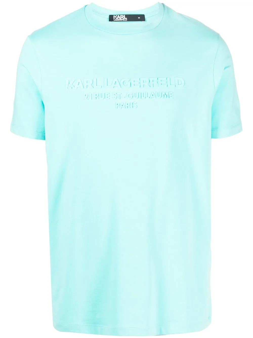 

Karl Lagerfeld playera manga corta con parche del logo - Verde