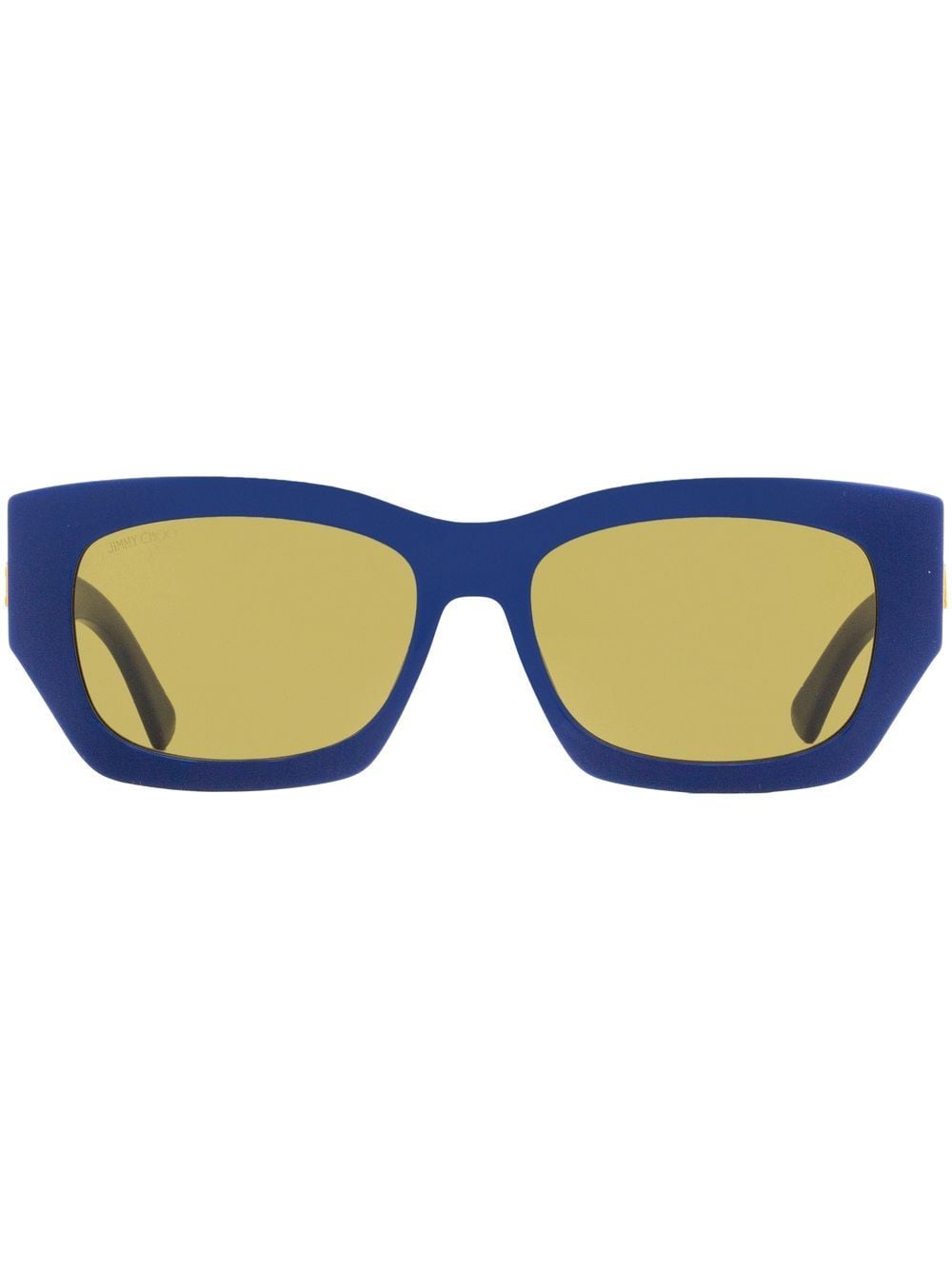 Jimmy Choo Cami Rectangular-frame Sunglasses3 In Blue