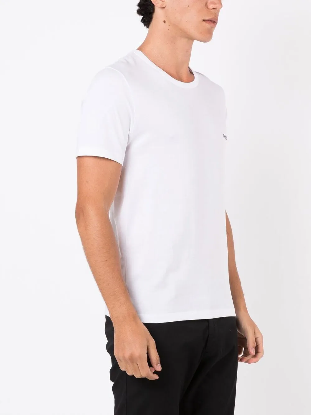 BOSS Drie T-shirts met geborduurd logo Veelkleurig