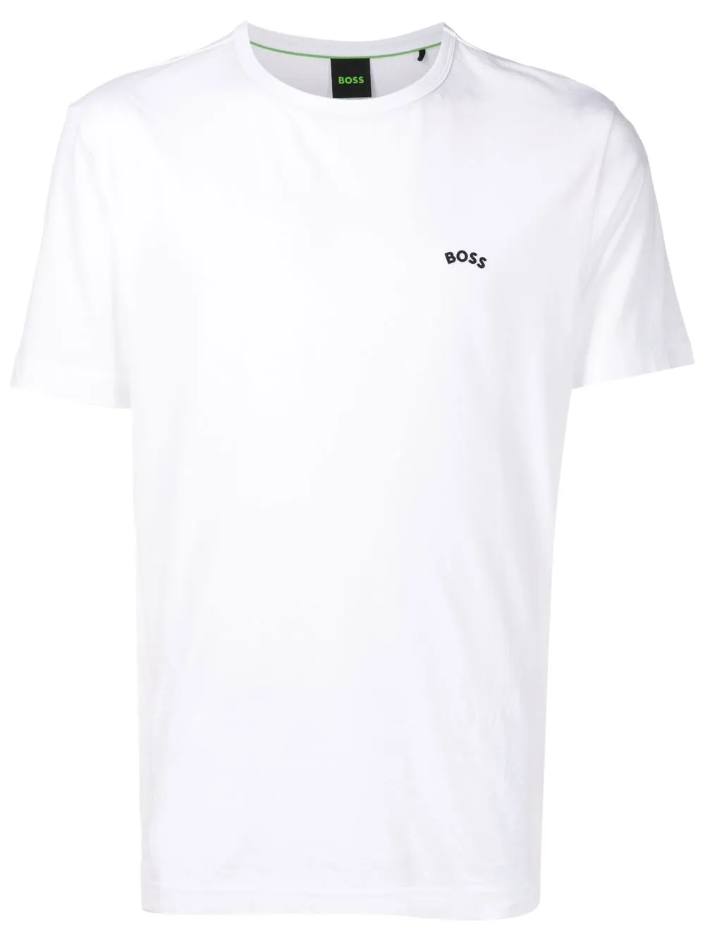 

BOSS playera con logo estampado en el pecho - Blanco