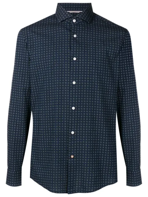 BOSS Camisa com estampa corrida gráfica