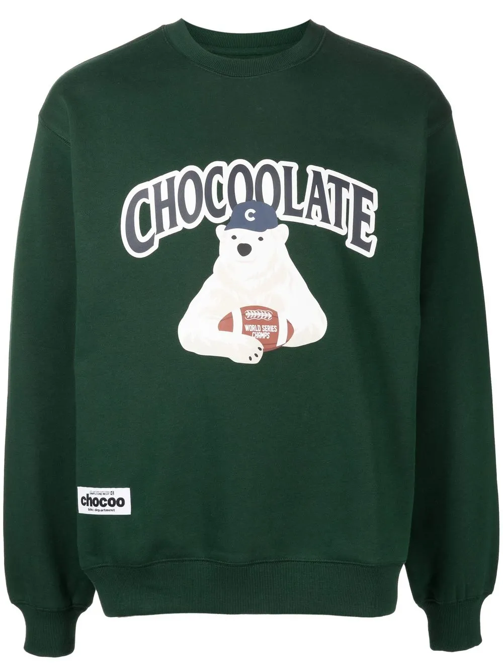 

CHOCOOLATE Polar Bear cotton-blend sweatshirt - Green