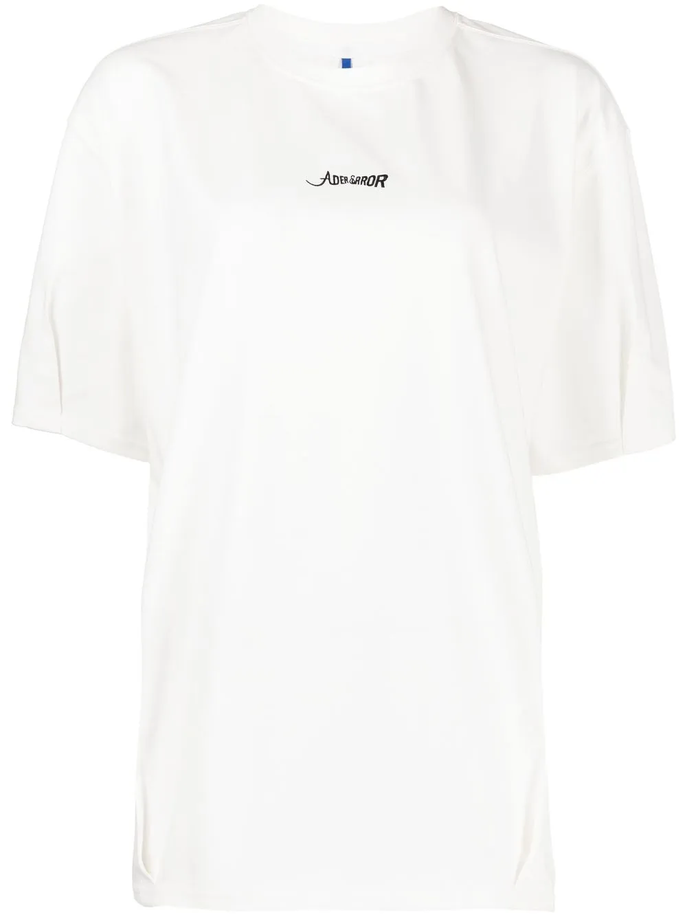 

Ader Error playera Verif oversize con logo bordado - Blanco